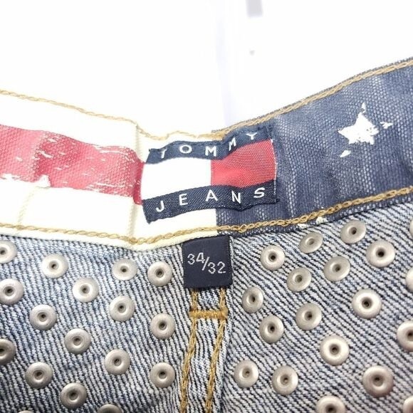 Tommy Hilfiger Patriotic USA Button Fly Jeans 34 - Picture 4 of 12